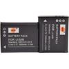 DSTE 2-Pacco Ricambio Batteria Compatibile per Olympus Li-50B Stylus 1010 1020 1030 9000 9010 SP-800UZ SP-810UZ SZ-10 SZ-20 SZ-30MR SP-720UZ iHS SZ-16 iHS