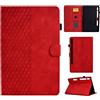 CASAFUNY Custodia Samsung Galaxy Tab S8 2022/Samsung Galaxy Tab S7 2020 11 Pollici, Custodia Protettiva Magnetica Cover con Auto Sonno/Sveglia per SM-T870/SM-T875/SM-X700/SM-X706, Rosso
