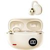 IOIUSKKU Cuffie Bluetooth wireless con clip auricolare, chiamate in vivavoce, cuffie Bluetooth in ABS compatte e portatili con microfono, carnagione