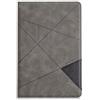 VQWQ Cover per Samsung Galaxy Tab S4 10.5 (SM-T830, Custodia Portafoglio in Pelle PU Rombo Slot per Schede Libro Supporto Antiurto AntiGraffio Cordino Magnetica Cavalletto Flip Case per Donna-[BF]-Grigio