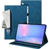 Auslbin Cover Compatibile con Samsung Galaxy S10 FE Plus Custodia di Tablet in Pelle PU in Stile Classico Anti-Fall Case di Scheda Protettiva con Slot per Carte, Blu