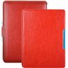 Andy Case Kobo - Custodia per Kobo Glo HD N437/N587 da 6 pollici, ultra sottile, leggera, con funzione automatica sleep/wake (rosso)