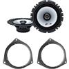 IPNOSIS Kit 2 Casse ALPINE SXE-1725S per Toyota Corolla, Avensis (vedi desc.) + 2 Supporti Ant./Post.