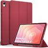 EasyAcc Cover Compatibile con Samsung Galaxy Tab S11 2025 11 Pollici | SM-X730 / SM-X736 con Supporto per Penna S - Ultra Sottile con Funzione Leggio Slim PU Pelle Protettiva, Rosso vino