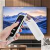 Generic Custodia per telecomando, cover in silicone che si illumina al buio per TV, Streaming Stick e telecomando universale, custodia protettiva (bianco)