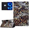 CASAFUNY Custodia per iPad Air 11 Pollici M3/M2 (2025/2024), iPad Air 5/4 (2022/2020, 5a/4a) Custodia Protettiva Magnetica Cover con TPU Copertura, Leopardato