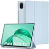Bighan Custodia Compatibile per Honor Pad X8a 11 Pollici, Sottile Folio Supporto Trifold Tablet Custodia, Azzurro