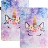 LSPCASA Protettiva Case Per Huawei Mediapad M5 Lite 10.1 Pollici PU+TPU Materiale Cover Unicorno