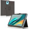 ELYCO Custodia Compatibile con DOOGEE T36, Nero | Sottile Leggero Cover con Supporto per Matita e Cinturino, Custodia in PU Case con Multi-Angolo Regolabili
