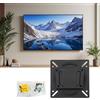 Generic Supporto da parete per TV, supporto per monitor per schermi da 14 a 24 pollici, universale VESA 75 x 75 e 100 x 100 mm, carico massimo 11,8 kg, staffa TV a basso profilo per camper e casa, facile da