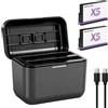 ASUNCELL 2 batterie da 3200 mAh/3,89 V per Insta 360 X5, con caricatore LED e custodia di ricarica di tipo C