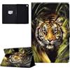 CASAFUNY Custodia per Samsung Galaxy Tab A9 8.7 Pollici 2023 Custodia Protettiva Magnetica Cover con TPU Copertura per Samsung Galaxy Tab A9 2023 (SM-X110 SM-X115), tigre
