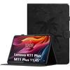 Oduio Custodia per Lenovo K11 Plus 11.45 / Lenovo M11 Plus 11.45 Pollici Cover in Pelle PU Case Coperchio Multi-Angli Supporto Pieghevole Cover Protettiva con Chiusura Magnetica-Nero