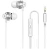 Lamkrtlp Auricolari In‑Ear Con Filo, Jack 3,5 Mm, Bianco | Cuffie in-Ear con Microfono e Controllo del Volume, Adatti per Dispositivi con Jack Audio 3,5 mm