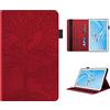 CXTcase Custodia per Lenovo Tab M10 HD 10.1 2018 TB-X505L /TB-X505F /TB-X605L /TB-X605F, Ultra Sottile in Pelle Tablet Smart Cover M10 Magnetica Supporto Custodia Lenovo Tab M10 10.1, Rosso