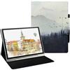 GOVTVA Custodia magnetica con supporto per XPPen Magic Note Pad da 10,95 | Custodia in pelle PU ultra sottile, leggera, con fibbia magnetica, funzione Sleep/Wake automatica