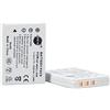 DSTE 2-Pacco Ricambio Batteria per OLYMPUS Li-80B T-100 T-110 X-36 AGFA 4Ti AVANT S4 S6 KYOCERA EZ 4033 ACER CS-6531-N CS-5530 AOSTA DA 4092 DA 5091 DA 5091 DA 5092 DA 5094 BENQ DC C500 DC E43