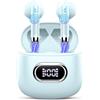 Drsaec Auricolari senza fili, Bluetooth 5.3 Cuffie in orecchio con HiFi Stereo Profondo Bass, 4 ENC Auricolari senza fili con cancellazione del rumore, Bluetooth Earbuds Dual LED Display