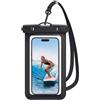 Generic Custodia impermeabile per telefono, custodia impermeabile IPX8 per iPhone 17/16/15/14 Pro Max, touch screen, cordino incluso, adatta fino a 7 pollici (nero, 1 pezzo)