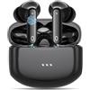 SURGE Eardopes Auricolari Wireless Deep Bass Bluetooth 5.3 In-Ear, 4 Microfoni Con Cancellazione Del Rumore (ANC+ENC), Controllo Touch, 50H Riproduzione, Cuffie Leggeri IPX5 Per Musica/Chiamate