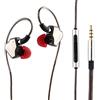 Linsoul 7Hz Salnotes Zero HiFi 10mm Dynamic Driver in-Ear Auricolare IEM con diaframma in metallo composito e in acciaio inossidabile Cavo OFC a 2 pin staccabile (nero, con microfono, 3,5 mm)
