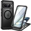 Focusor Cover per Google Pixel 11 Pro, Impermeabile Antiurto 360 Completa | Nero,IP68 Waterproof,Resistente,Integrale,Protezione Dello Schermo,Mag-Safe,Antipolvere,Anti Urto,Subacquea,Rigida