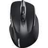 TECKNET Mouse Wireless, BT 5.0/3.0 + 2,4G, Modello A Batterie, Nero | Design Ergonomico, Silenzioso, 6 Pulsanti, 6 Livelli DPI, Autonomia 30 Mesi, per Notebook, PC, Windows/macOS/Android