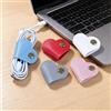 Generic 10 organizer per cavi a forma di cuore, in pelle, portatile, per cuffie e auricolari, organizer per cavi a scatto, per cuffie cablate, cavi dati USB