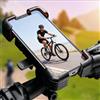 Generic Supporto per telefono per bici elettrica, regolabile, universale, per bici elettriche, nero-arancione