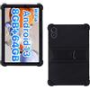 AKNICI Custodia Silicone per UMIDIGI G3 TAB Ultra/UMIDIGI G3 Tab/UMIDIGI G2 Tab/UMIDIGI G1 TAB Tablet 10 Pollici, Protettiva Cover con Supporto Integrato, Nero