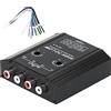 Aramox Car Speaker Adapter, High to Low Level Signal Converter 4 Channels with Frequency Filter for 12V Car Audio System, Line Output Converter for Car Amplifier Installation