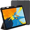ebestStar - Cover per iPad Pro 11 (2022, 2021, 2020, 2018) Apple, Custodia Protezione Flip Magnetica Porta Penna, Slim Case Sottile Pelle PU, Grigio
