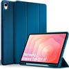 EasyAcc Cover Compatibile con Samsung Galaxy Tab S11 2025 11 Pollici | SM-X730 / SM-X736 con Supporto per Penna S - Ultra Sottile con Funzione Leggio Slim PU Pelle Protettiva, Blu Pavone