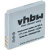 vhbw batteria compatibile con Canon Digital Ixus 70, 30, 75, 60, 65, i Zoom, 255 HS, 40, 50, i7, 80 is, 55, 82 fotocamera (600mAh, 3,6V, Li-Ion)