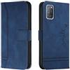 Lihondar Cover per Oppo A52/A72/A92, Custodia Oppo A52/A72/A92 Portafoglio, Flip Libro Wallet Case Antiurto Custodia in Pelle PU Premium, Slot per Schede, con Magnetica a Scatto (Blu)