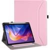Vakarey Custodia per Lenovo Tab M11 Con Porta Penna,Cover per Lenovo Tab M11 11 Pollici TB330FU,Rosa