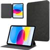 Generico DayQiQiPu Custodia per Honor MagicPad 2 (12,3 Pollici, Modello: ROD2-W09) Ultra Slim in PU Pelle con Supporto Retro Crazy Horse Flip Cover Minimalista Classica Anticaduta Copertina Nero