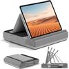 KDD Cuscino per iPad e Tablet, Supporto Multiangolare con Porta Stilo, Compatibile con iPad Pro 12.9 Mini, Telefoni, Libri - Grigio