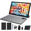 FASTWD Tablet Android 16,36GB+512GB/2TB Tablet 11 Pollici,8000mAh,Octa Core,13MP+8MP,90Hz Netflix 1080P/Widevine L1/5G WiFi/BT5.0/Face ID/OTG/GPS,Tableta con Tastiera,Mouse,Grigio