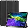 Kepuch Custer Cover per iPad PRO 11 5G 2022 2021 2020 2018,PU-Pelle Case Custodia per iPad PRO 11 5G 2022 2021 2020 2018 - Nero