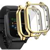 Acadeny[2 pezzi]Custodia compatibile con Garmin Venu Sq/Sq 2/Sq 2 Music/Sq Music,oro Custodia protettiva a tutto tondo con protezione per lo schermo, [antimacchia] [antigraffio] TPU