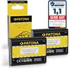 PATONA 2X Batteria per Canon LP-E10 LPE10 860mAh 7.4V | Batteria di ricambio per EOS 1100D 1200D 1300D 2000D 4000D, Rebel T3 T5 T6 T7 T100, Kiss X50 X70 X80, con anticortocircuito