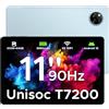 DOOGEETab Tab A9+ Android 16 Tablet 11 Pollici, Unisoc T7200 Octa Core, 8580mAh, 90Hz-1080P, Gemini AI,20GBRAM+64GB/2TB TF, 13MP+5MP, Tablet Gaming, WiFi 5/OTG/Face ID/Widevine L1/GPS-Blu