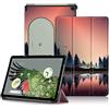 DINGGUAGUA Custodia per Google Pixel Tablet 11 pollici 2023 Release, Folio Slim Cover Leggera Custodia protettiva rigida con supporto multi-angolo, Nightfall