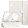 FINTIE Cover per iPad 9a/8a/7a Generazione 10,2 Pollici (2021/2020/2019) | con Portapenne - Antiurto Glittering Trasparente Cover Posteriore con Auto Sveglia/Sonno, (Galassia)