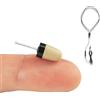 PingaOculto Auricolari Spia per Esami Microfono in Cavo (Vip Pro SuperMini) | Senza fili, Jack 3,5 mm, Microfono integrato, Pulsante multifunzione, Chiamate e registrazioni, Collare a induzione