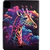 CASAFUNY Custodia per iPad Air 11 Pollici M3/M2 (2025/2024), iPad Air 5/4 (2022/2020, 5a/4a) Custodia Protettiva Magnetica Cover con TPU Copertura, Giraffa illusione