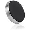 Generic Mini staffa di aspirazione magnetica rotonda multifunzionale staffa di aspirazione magnetica per telefono cellulare (argento)