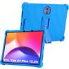 zZjoOoj Custodia Cover per TCL Tab A1 Plus 12.2 Pollici, Ultra Leggero Protettiva Cover in Silicone con Supporto per Bambini per TCL A1 Plus - Blu scuro
