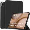 MGUEIAO Cover Compatibile con OnePlus Pad 4 13.2, Custodia in Pelle PU Ultrasottile con Supporto Trifold, Retro in TPU Morbido, Antiurto - Black